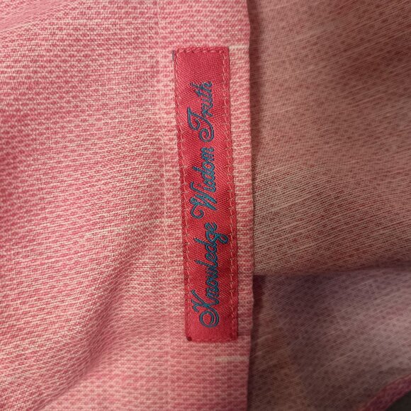 Robert Graham Men's XL Pink Brixton Linen Blend Classic Fit Flip Cuff Shirt - Picture 9 of 15